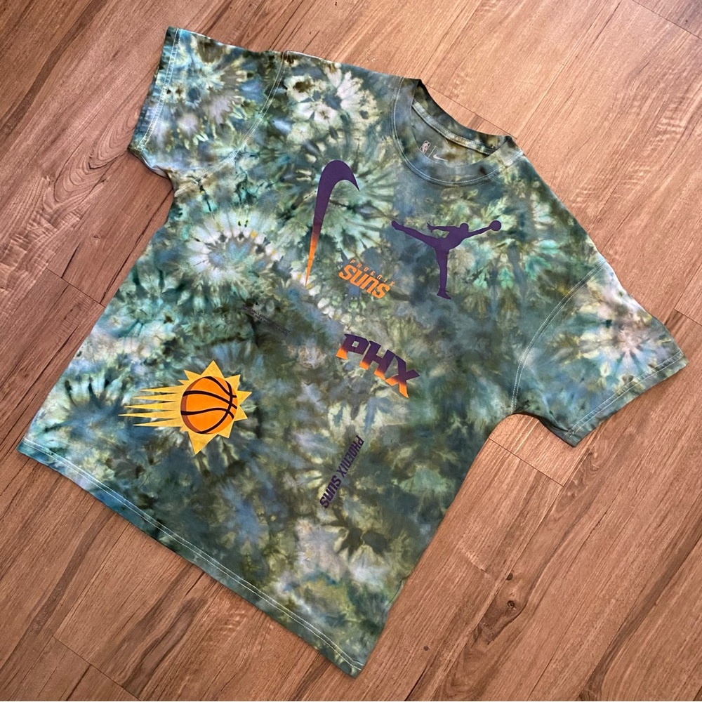 🦠NEW🦠 CUSTOM NIKE X PHOENIX SUNS TIE DYE MEN’S TEE